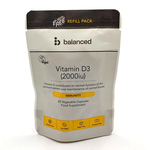 Vitamin D3<br> 60 Veggie Caps - Refill Pouch