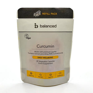 Curcumin (Turmeric Extract)<br> 30 Veggie Caps - Refill Pouch