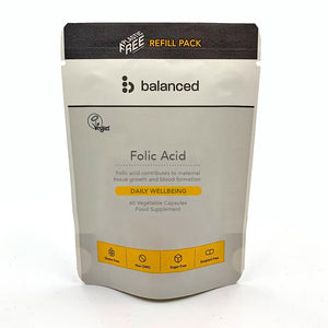 Balanced Folic Acid 60 Veggie Caps - Refill Pouch
