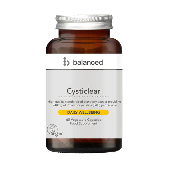 Cysticlear Cranberry (240mg PAC) 60 Veggie Caps - Reusable Bottle
